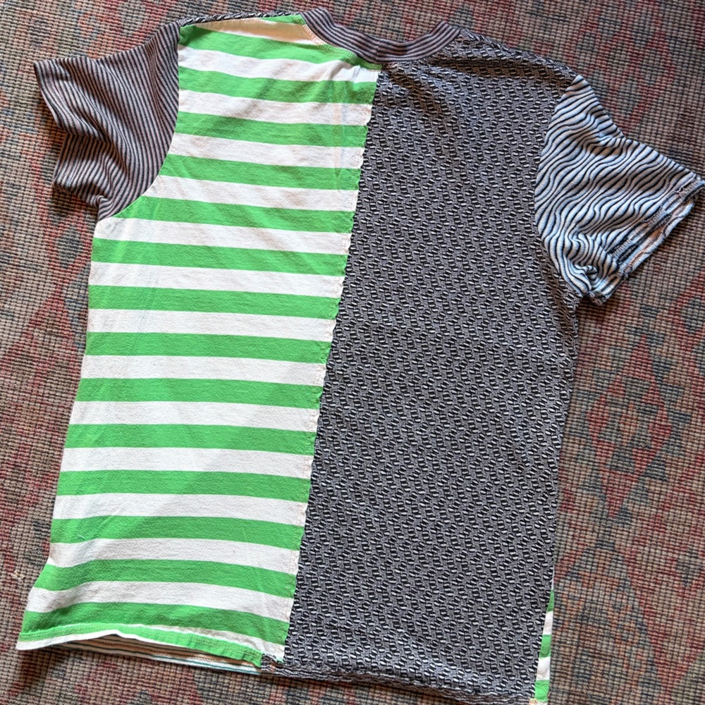 Eckhaus Latta patchwork t-shirt Sz Small - ONE OF A KIND, 2018 Whitney exhibit - Picture 6 of 6